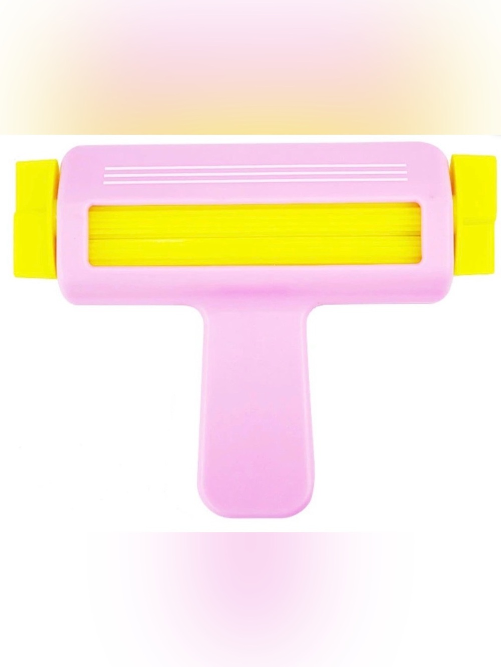 Preowned Pink & Yellow DIY Paper Crimper Machine Party Favours Arts Decorations
